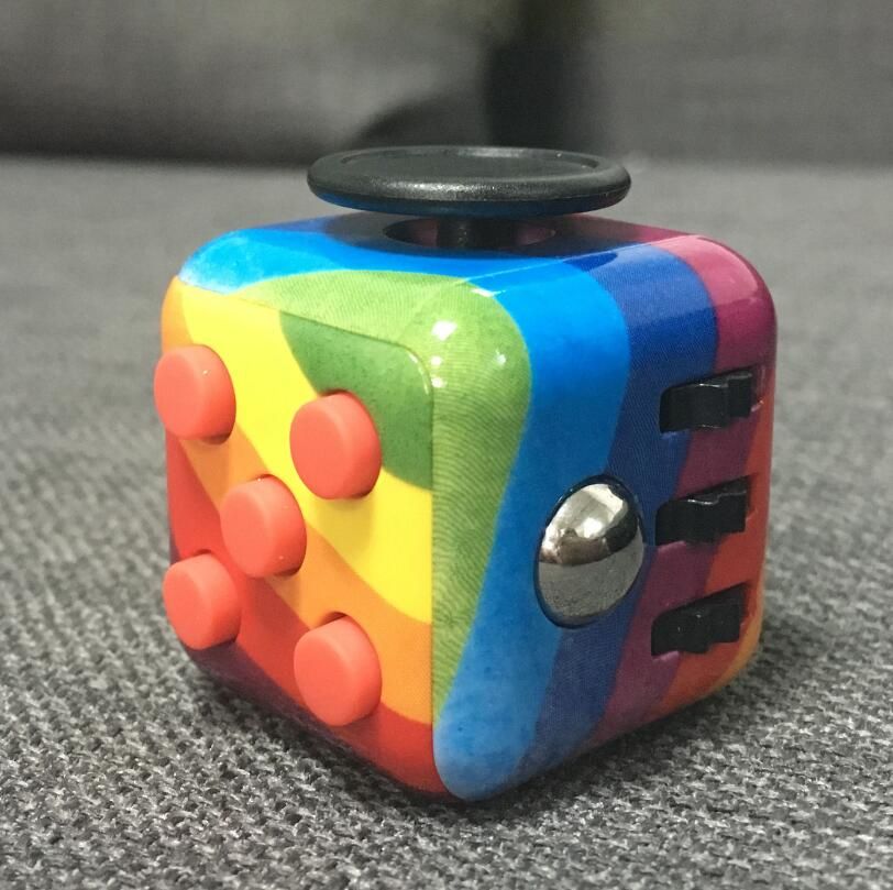 rainbow fidget cube