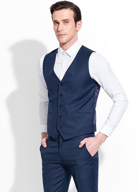 blue vest for men