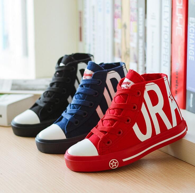 High Quality Autumn Children Shoes Boys Girls Sneakers Fashion Kids High Tops Breathable Casual Canvas Shoes Insole Length 16 23cm Kids Sneaker Boots Boat Shoes Kids From Goodlucky88666 17 86 Dhgate Com