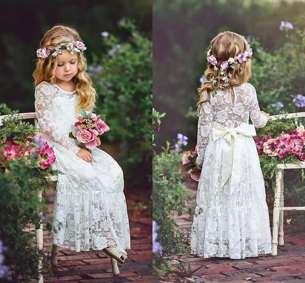 flower girl dresses lace