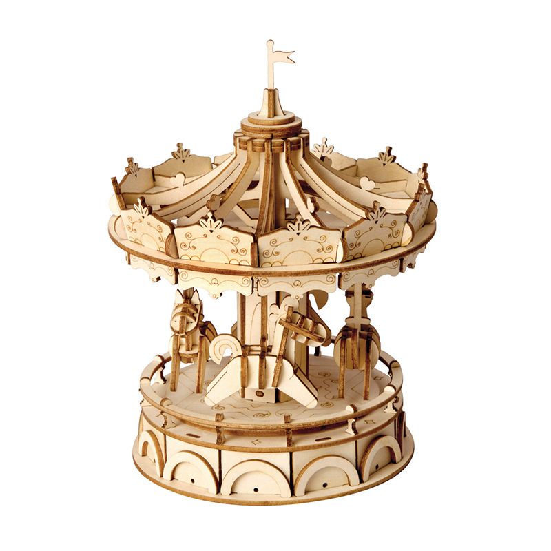 wooden carousel toy