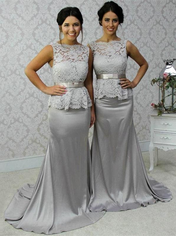silver peplum dress