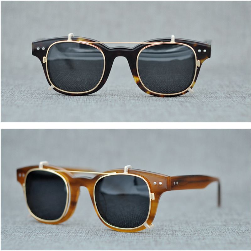 Acquistare Vazrobe Acetate Sunglasses Da Uomo Uomo Donne Clip On Polarized  Lens Vintage Tortoise Tortoise Occhiali Da Sole Doppio Lente Di Qualità  Brand 80s Economico | Consegna Veloce E Qualità | DHgate Italy