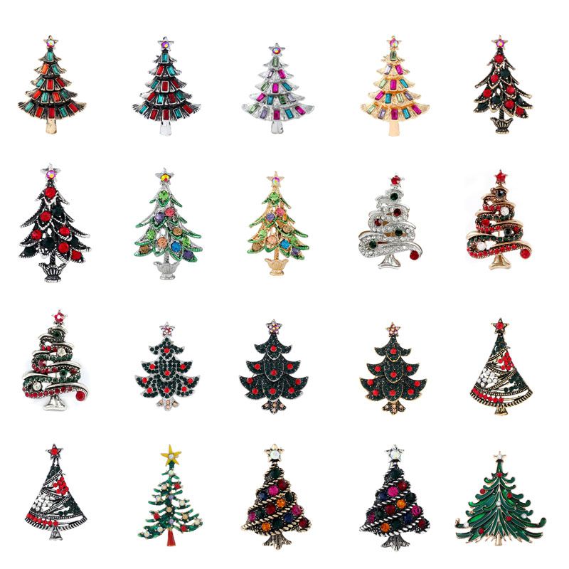 Acquista Spilla Albero Di Natale Spille Donna Uomo Bambini Vintage Cristallo Perno Moda Rhinestone Spilla Europeo Distintivo Americano Broach A 1 03 Dal Jane Peng Dhgate Com