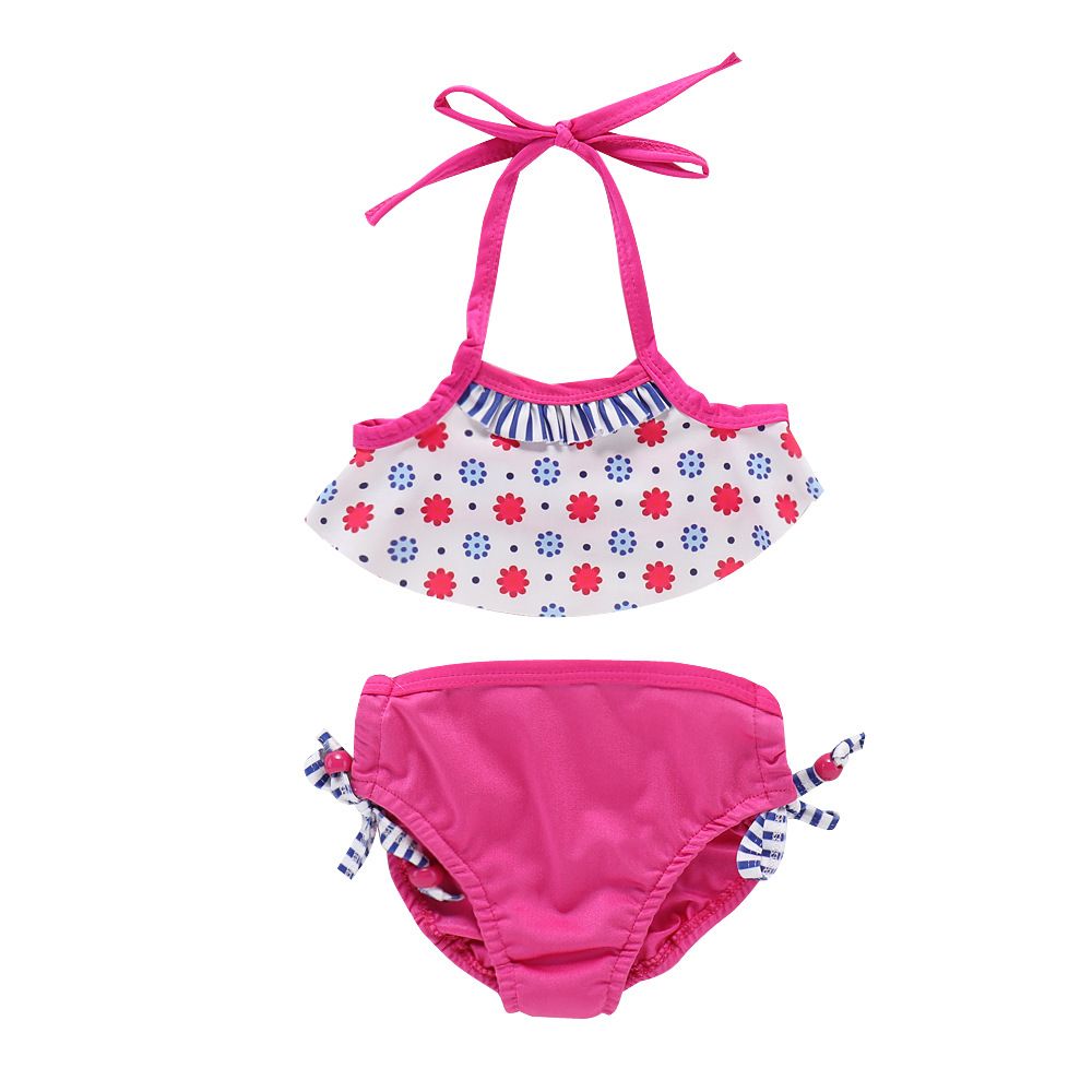 floral two piece bathing suit