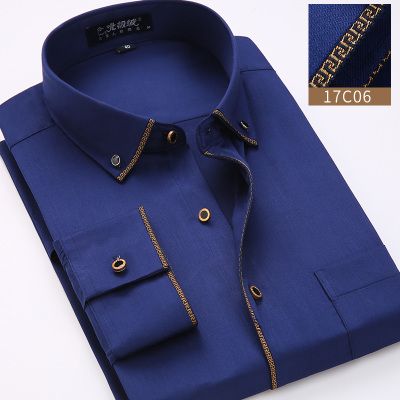 Camicia blu scuro