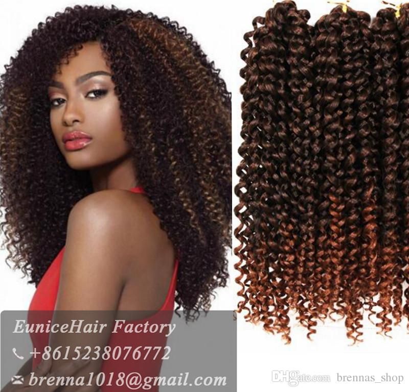 Synthetic Kinky Curly Crochet Braid Hair Premium Jerry Curly 10