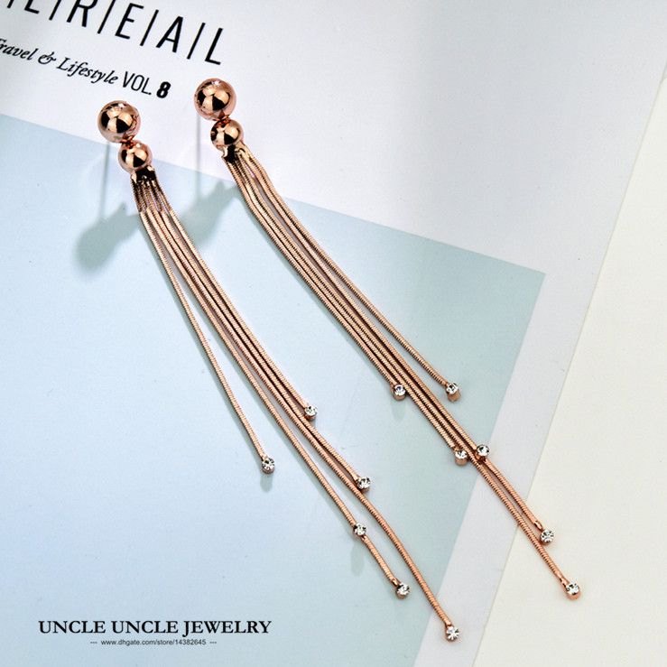 long stylish earrings
