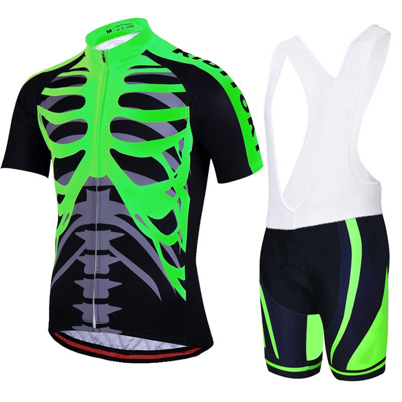 Colorful Skull 3D Printing Cycling Jersey/Best 2018 Pro