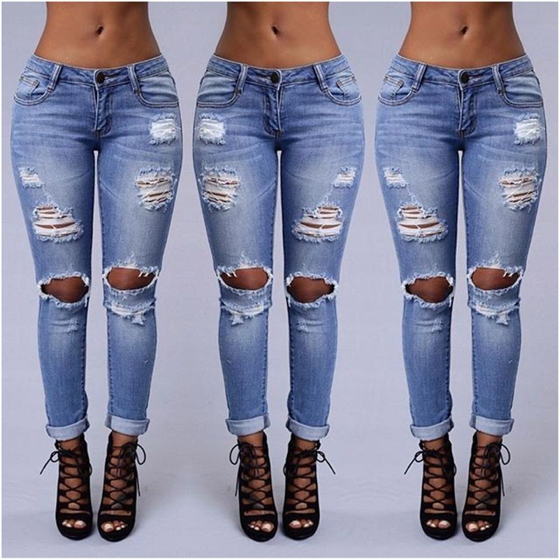 Nuevo para mujer Skinny Jeans Pantalón Elástico Ajustado Denim Talla S M L XL