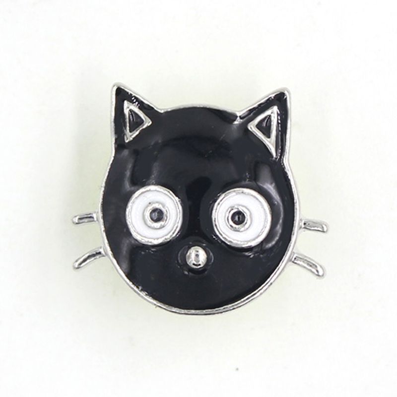Acheter Gros Bricolage Bouton Interchangeable Animal Animal De Compagnie Chat Noir Boutons De La Tete Pour 18mm Bouton Pression Bouton Pression Bouton Snap Collier De 0 43 Du Jenniferboutique Fr Dhgate Com