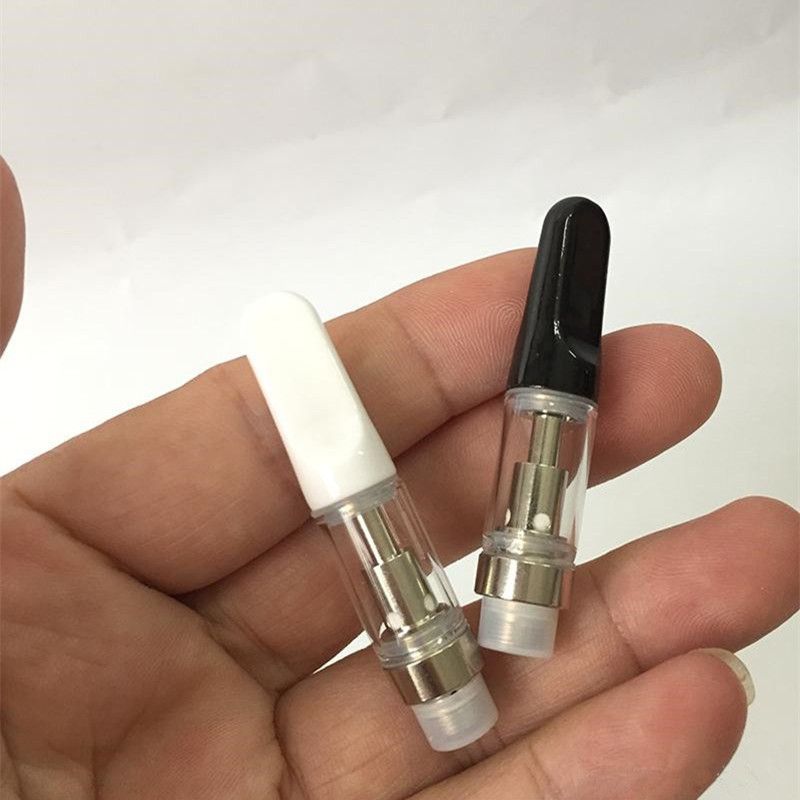 ECig 510 Wax Glass Oil Ceramic Cartridge Wickless Tank .5ml 1ml Thick Oil Open Vape Pen Empty