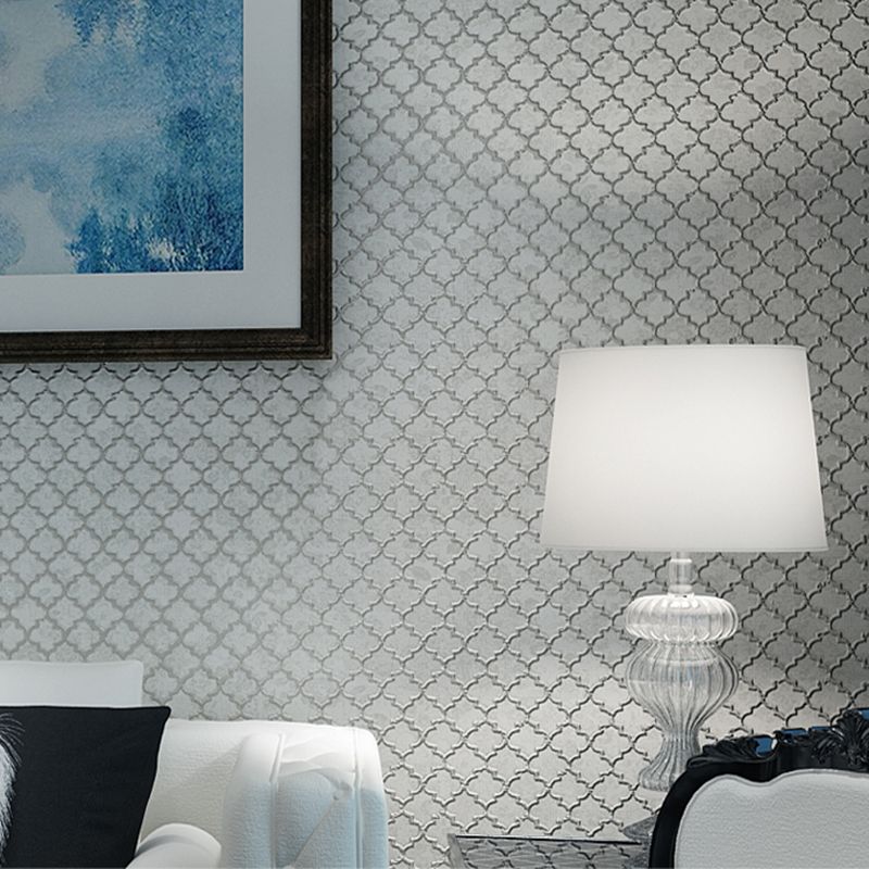 Blue Gold Glitter Plaid Wallpaper Roll Modern Bedroom Living Room Study Wall Papers Home Decor 3d Embossed Non Woven Wallpaper Designer Wallpaper Desk