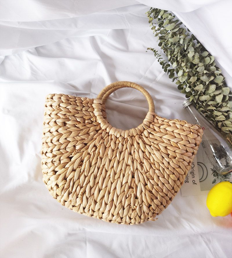 straw half moon bolsa