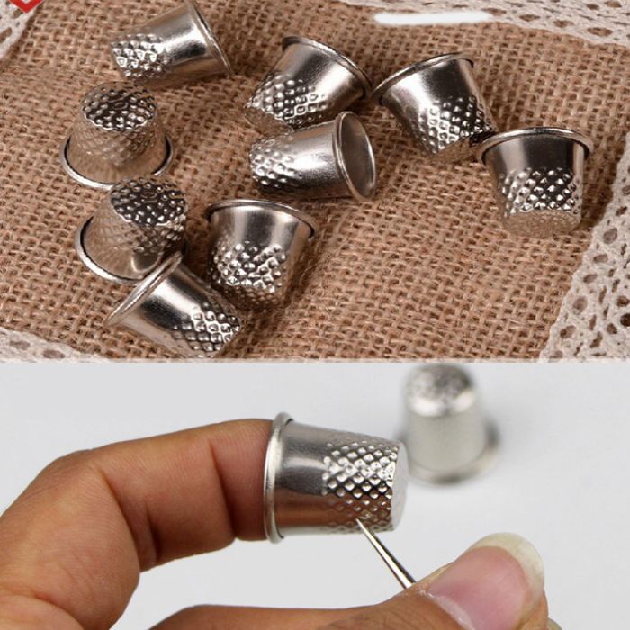 13,5 mm AASh Ditale da Sartoria I Open Top Thimbles I Sartoria Cucito Grip Metal Finger Protector Misure 6 