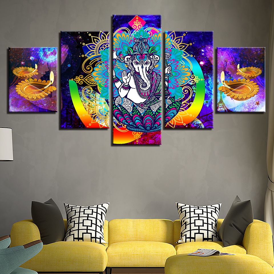 2020 Hd Printed Canvas Wall Art Poster Home Decor Hindu Lord
