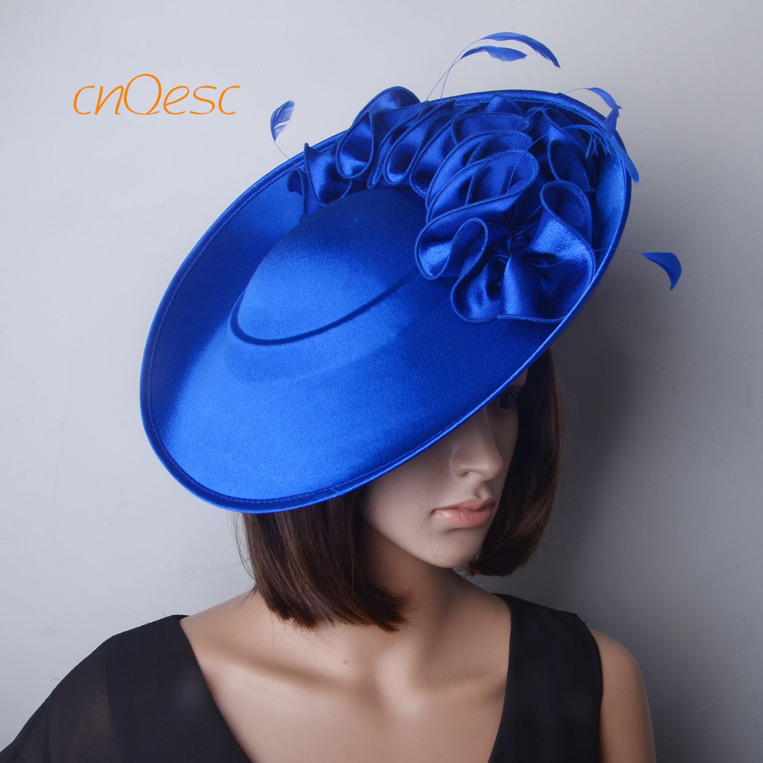 Royal Blue Large Saucer Satin 