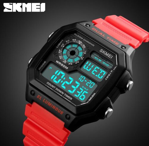 skmei dual time el luminous