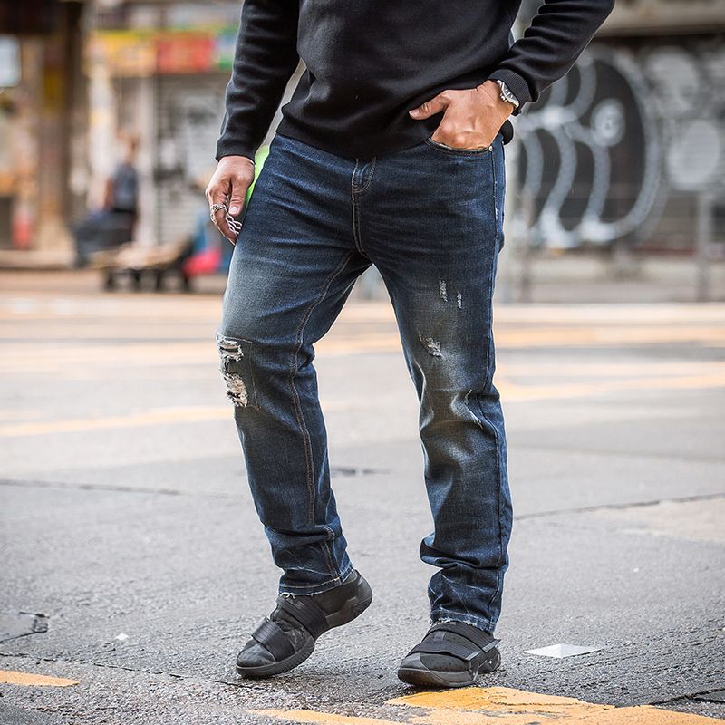 calça jeans masculina perna longa