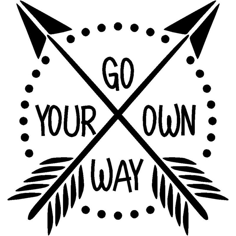 2020 Go Your Own Way With Arrows Vinyl Decal Sticker Car Tablet From Xymy797 3 12 Dhgate Com