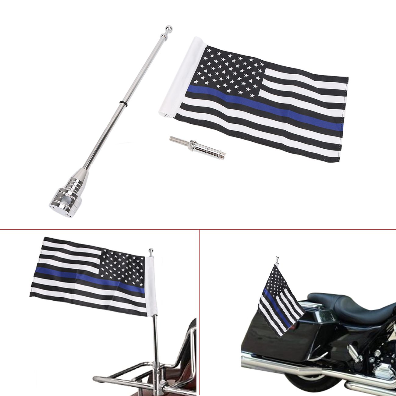 NEW 6"x 9" USA US Flag For Harley Honda Yamaha Motorcycles Mount Decorate NEW 6"x 9" USA US Flag For Harley Honda Yamaha Motorcycles Mount Decorate