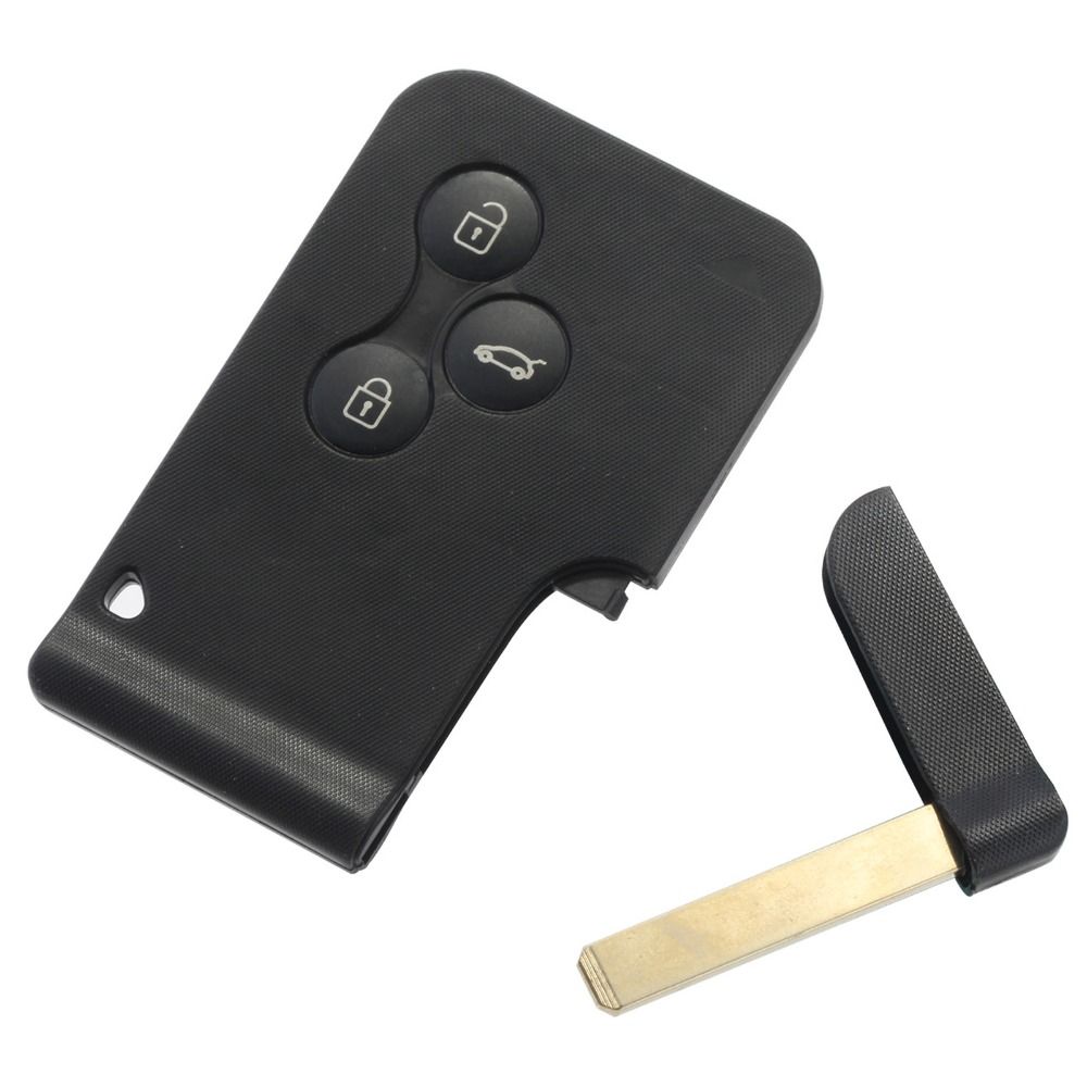 Bross BDP555 3-Button Remote SMART Card Key Housing Case Cover For Renault Scenic 2 3 