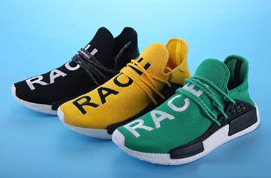 human race shoes yellow