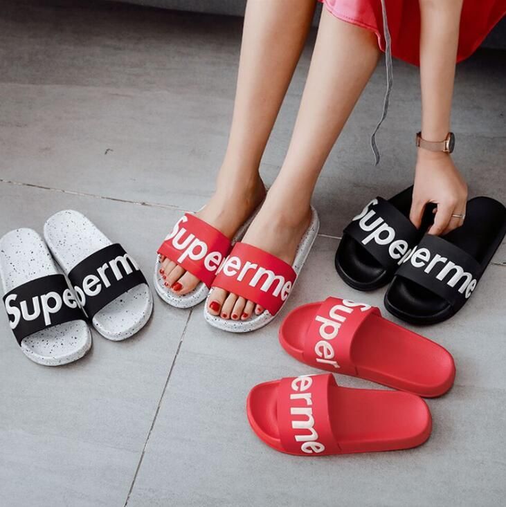 red bedroom slippers