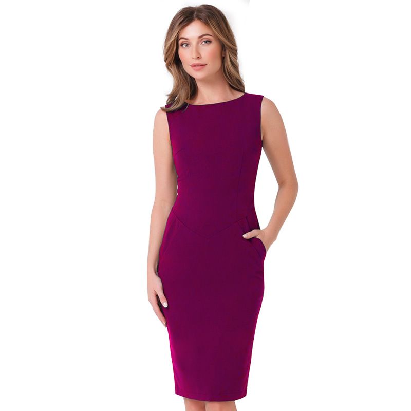 bright red bodycon dress