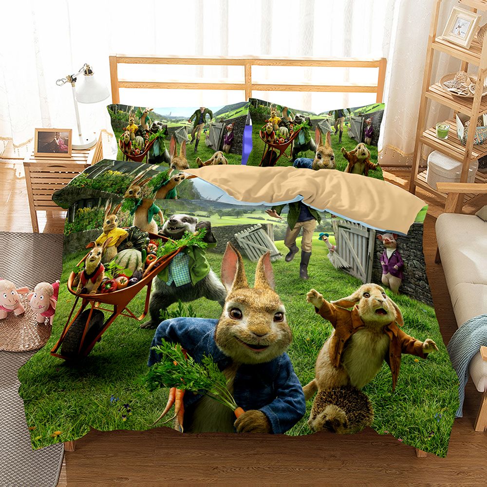 Peter Rabbit Design Bedding Set Cosmetics Duvet Cover Set Of