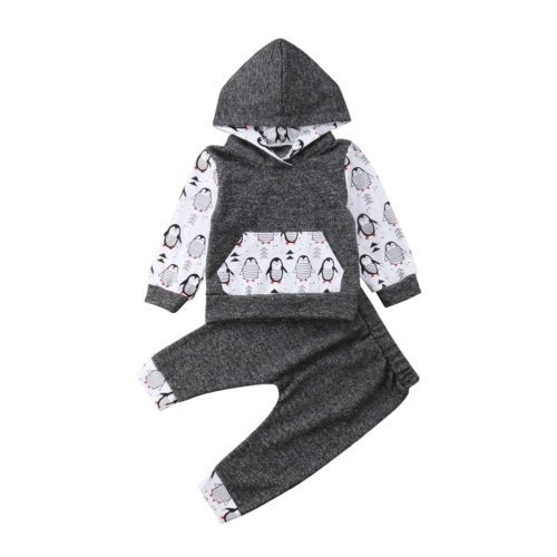 Mini Shatsu Bowtie Penguin Hoodie S- 2//3 Years