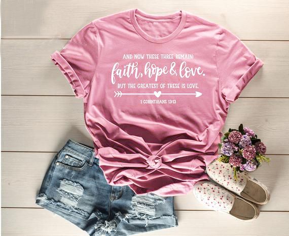 camiseta faith hope love