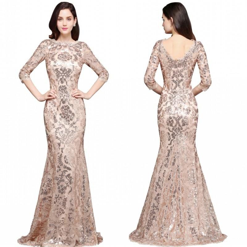 rose gold occasion dresses