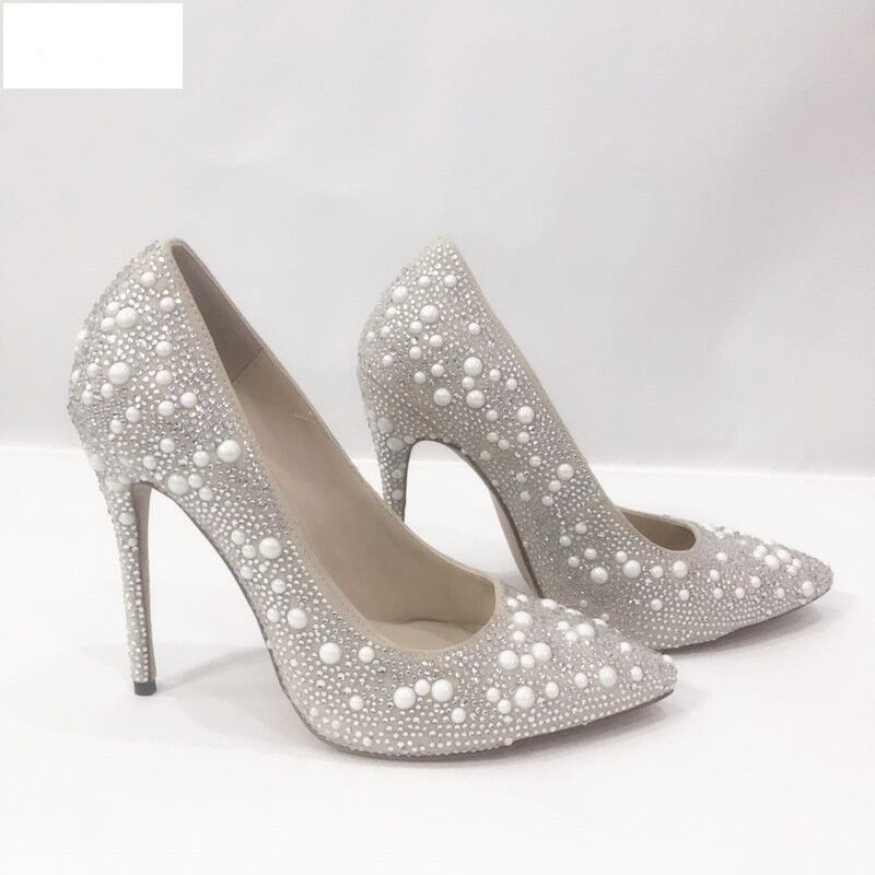 Grosshandel 2018 Frauen Strass Stud Pumps Weiss High Heels Weisse Perle Pumps Dunne Fersen Hochzeit Schuhe Spitze Zehen Cinderella Schuhe Von Factoryshoesshop1 70 06 Auf De Dhgate Com Dhgate