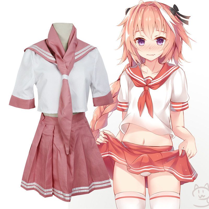 Anime Fate Grand Order Fate Apocrypha Black Rider Astolfo Sailor Suit Cosplay Costumes Pink Top Skirt Halloween Christmas Uniform Anime Cosplay Costumes For Men Maid Costume Anime From Yangqisen 21 32 Dhgate Com