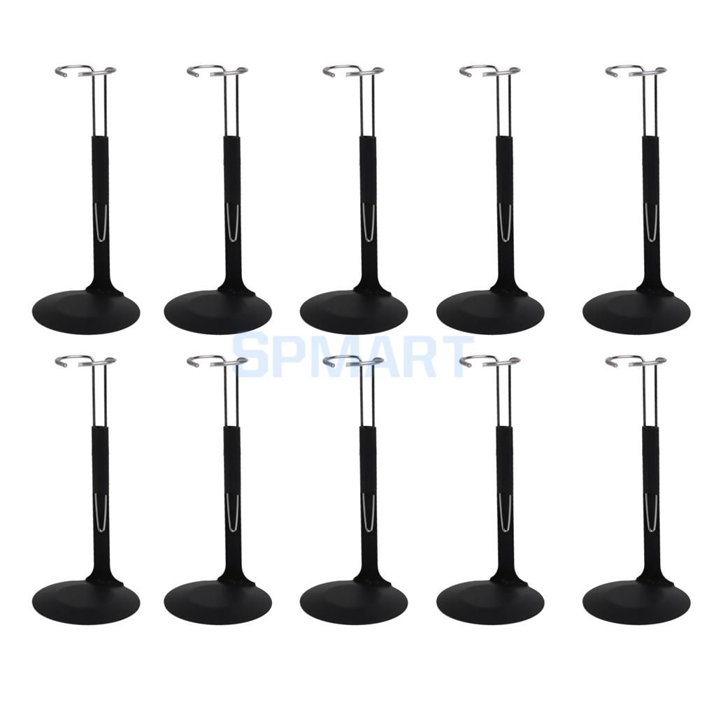 5 PCS 1//6 Scale C-Type Display Stand Doll Holder fit 12/" Action Figures Black