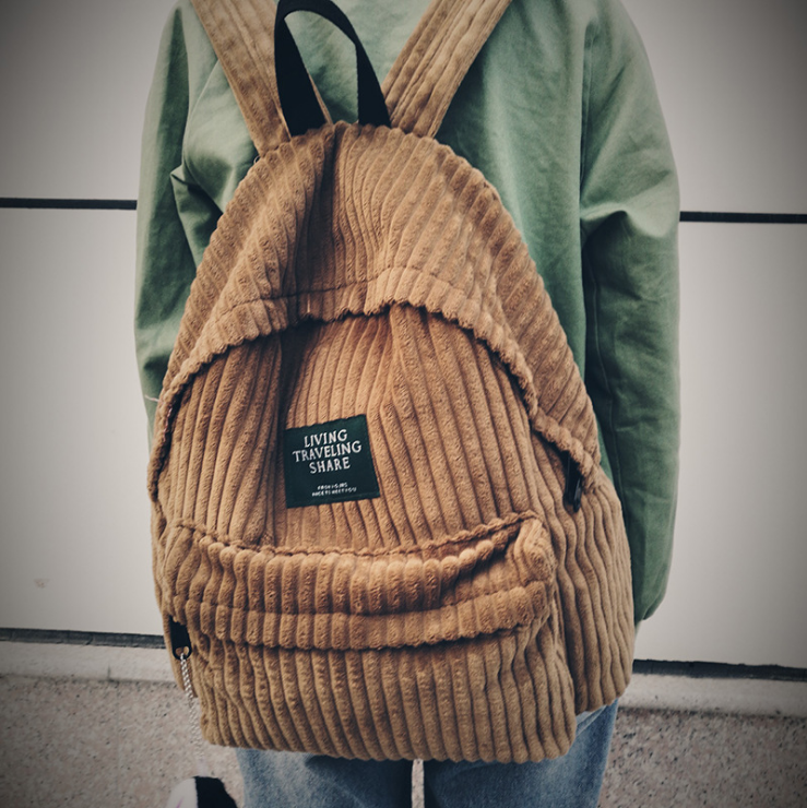 mens corduroy backpack