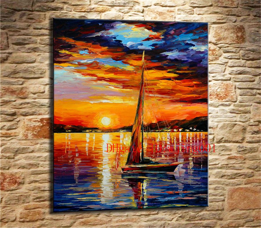 Barco De Vela Yate puesta de sol Lona Pared Arte Impresión Marco de Caja de agudos Barco De Vela Yate puesta de sol Lona Pared Arte Impresión Marco de Caja de agudos
