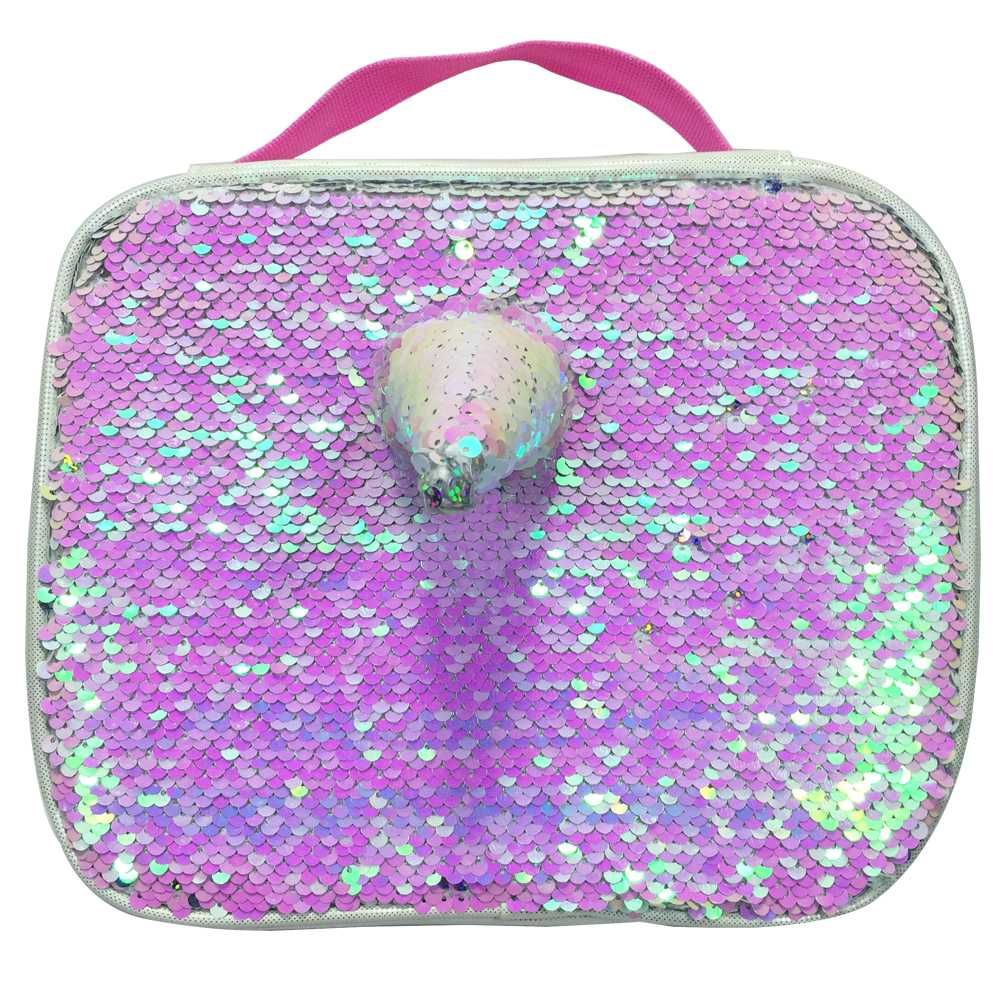 polar gear unicorn sequin lunch bag