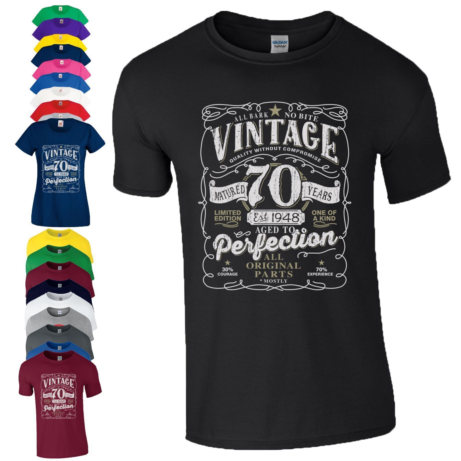 camisetas personalizadas para aniversario de 70 anos