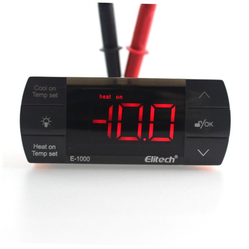 Touch Digital LCD Temperature Controller Cooling Heating Switch W// Sensor