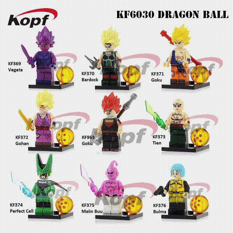 KF6030 Bloques de construcción de venta individual Dragon Ball Z Figuras Goku Vegeta Perfect Cell Majin KF6030 Bloques de construcción de venta individual Dragon Ball Z Figuras Goku Vegeta Perfect Cell Majin