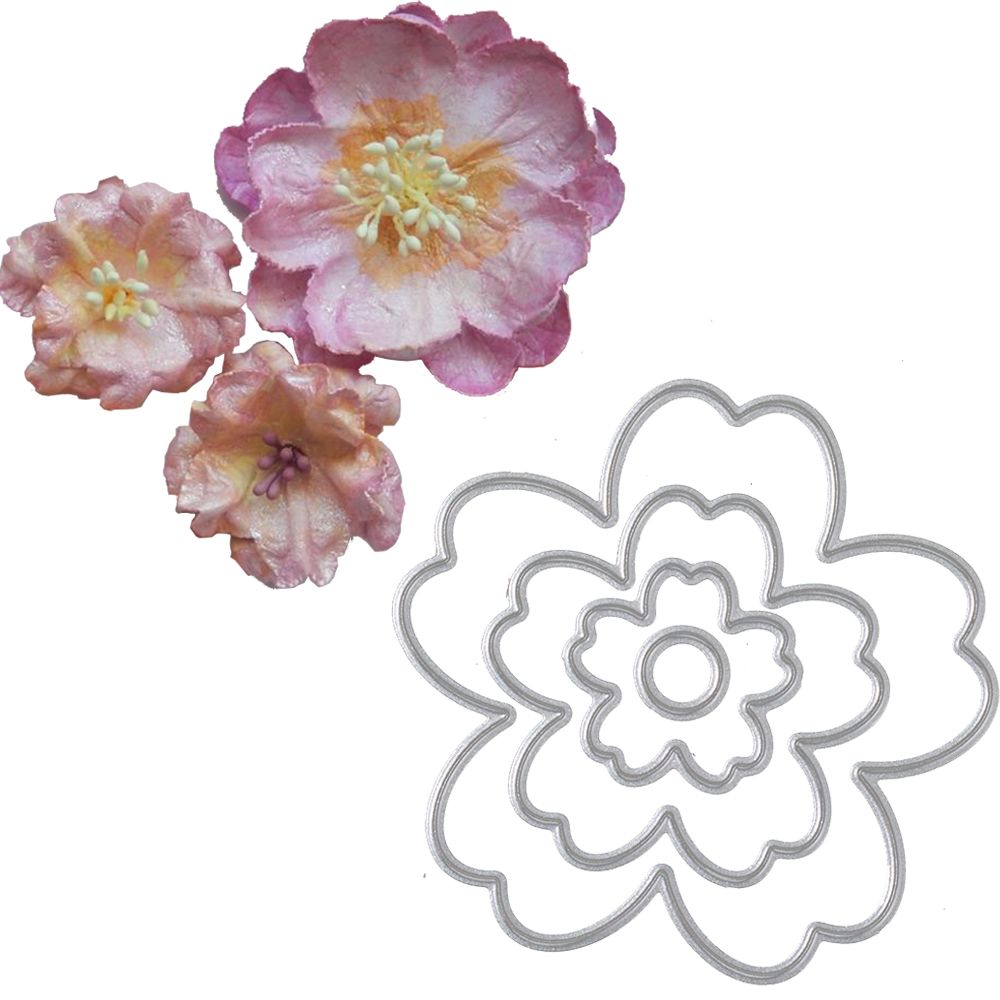 Flower DIY Metal Cutting Die Scrapbook Album Paper Craft Decor Embossing Tools
