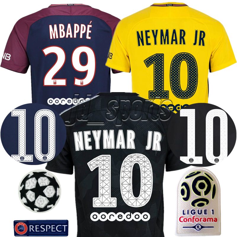 Marco Polo Moderar Estallar 2017-18 Home Away Tercer Fútbol Camisa Neymars Mbappé Cavani Camiseta de  fútbol Camiseta de fútbol