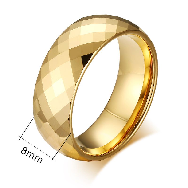 8mm Tungsten Carbide Classic Comfort Fit high Polish Wedding Band Ring for Men or Ladies