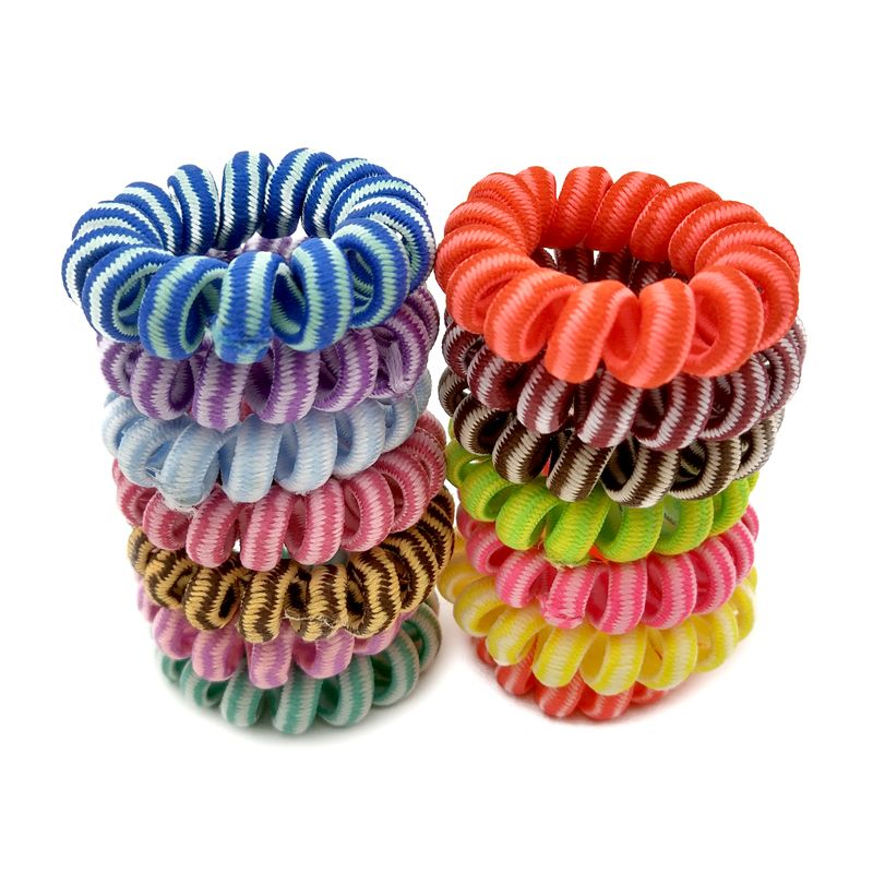 2021 Fabric Striped Elastic Hair Bands Hair Accessories Rubber Headwear