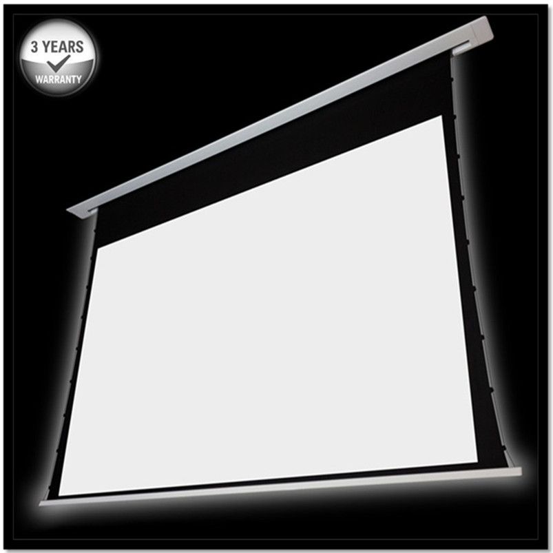2019 16 10 Widen Recessed In Ceiling Tab Tensioned Electric Projector Screen With 12v Trigger Hd Progressive White C From Sanmishiting 768 85