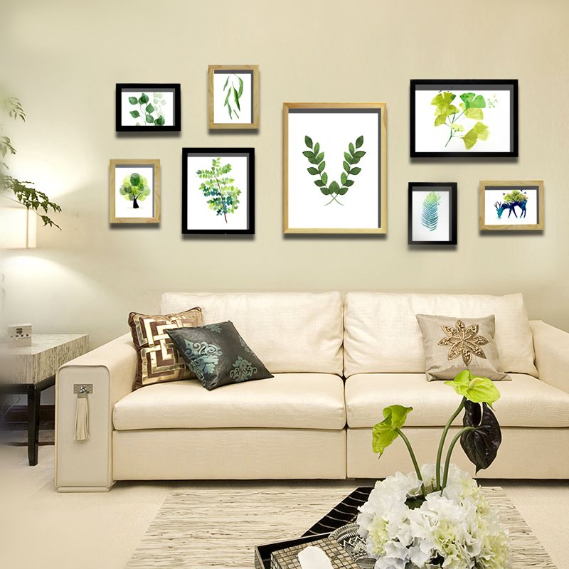2021 Wood Photo Frames Set Home Sofa Wall Tv Background Picture Combination Hanging Decoration Album Decor From Cindy668 81 06 Dhgate Com - Home Design Wall Frames