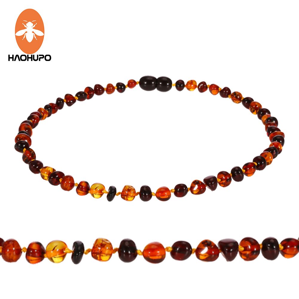 amber teething necklace in store