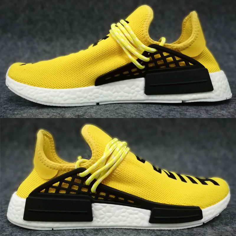 yellow human race laces